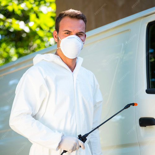 Pest control man